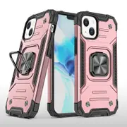 MCC Shockproof iPhone 13 mini Heavy Duty Case Cover Tough Apple Ring [Rose Gold]