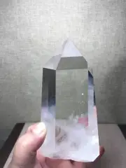 2.15LB Top Natural Clear Quartz obelisk Crystals Tower Point Wand Reiki Gmes