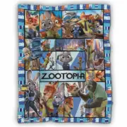 Zootopia Blanket, Zootopia Cartoon Movie Fleece, Sherpa Blanket