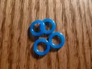 Keeper Saver Band Clasp Holder 4 Pieces Blue for Fitbit Flex Alta Garmin