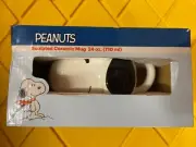2016 Vandor Peanuts Snoopy Sculpted Head Ceramic 24oz Mug Cup NEW in Box