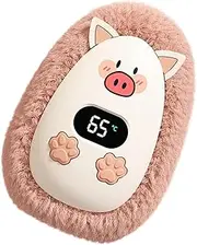 Portable Hand Warmer - Cute Swine Warm Hand Heater,Portable Electric Hand Warmer with Digital Display, Cute Pocket Heater