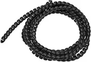 uxcell Flexible Spiral Cable Wrap Wire Cord Wraps Management Sleeve 12mm x 14mm Computer Wire Manage Cord 2 Meters Length Black