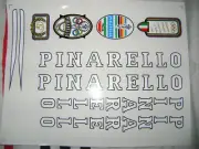 PINARELLO TREVISO DECALS STICKER RESTORATION SET CLASSIC STEEL BIKE WHITE DECALS