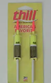 2 Pack Thill Balsa Fishing Floats Bobbers 1/2 inch pencil