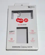 NEW Original Tech21 EVO CLEAR Case for Samsung Galaxy S23 FE in Retail Pkg
