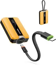 VEEKTOMX Power Bank 30W Fast Charging Portable Charger 10000mAh with Built in Versatile Cables USB C Powerbank Travel Essential Small Battery Pack Compatible with iPhone Samsung MacBook Tablet etc