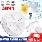 Portable Washing Machine USB Charging Ultrasonic Mini Washer Lightweight Laundry