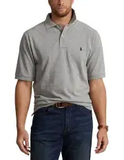 [Polo Ralph Lauren] Big & Tall The Iconic Mesh Polo Shirt in Grey