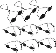 WOFASHPURET 10Pcs Safety Goggles Eye Patches for Ipl LED Treatments Tanning Comfortable Black Eye Protectors for Home Use Super Soft Material