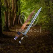Custom Made Hand Forged Carbon Steel Viking Outdoor Jungle Sword With Sheath