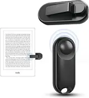 DATAFY Page Turner for Kindle, Remote Control Page Turner Clicker for Kindle Accessories for E-Book Reading with Wrist Strap Storage Bag, Suitable for Use with Stand (Black)