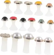GANAZONO 16Pcs Silicone Pedicure Toe Separators for Nail Polish Comfortable Soft Toe Spacers for Women Compact Design for Easy Use for DIY Nail Care