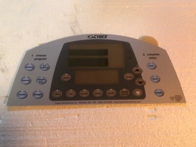 CYBEX ARC 610A, 620A, 630A SW-18276 NEW OEM TOP SWITCH OVERLAY, KEYPAD