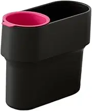 Fenteer Waste Bin with Removable Mini Cup for Efficient Waste Sorting in Entryway Bedroom, Black, as described