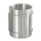 Camping Cup 200ml/300ml/400ml Stainless Steel Cup Tea Cup Coffee Mug S4U0