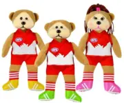 Sydney Swans Magic Player Bear Official AFL Team Beanie Kid 21cm Collectable
