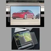 Novark Screen Protector for Tesla Model 3 2024, 2 Pack Matte/Clear Options, 9H Tempered Glass, 15.4 Inch + 8 Inch Navigation Screen Protector Accessories, Anti-Fingerprint Against Scratches