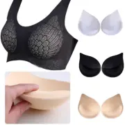 Women's Girls Removable Breast Push Up Sponge Foam Bra Inserts Pads Breathable