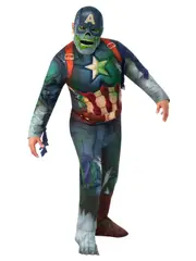Marvel Captain America What If? Zombie Deluxe Dress Up Party Costume