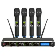 E-Lektron UF-1095 digital 400 Channels tunable dynamic UHF wireless microphone system 4xHandheld Microphone System