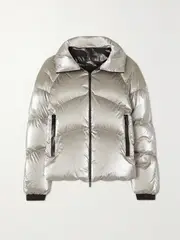 [Moncler] Moncler - Avoriaz Quilted Metallic Shell Down Jacket - Silver - 4 4 Silver