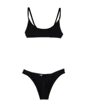 The Attico Tie Detailed Bikini Set XL,L Black