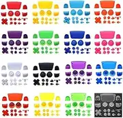 Full Buttons Set for PS5 Joysticks Dpad R1 L1 R2 L2 Direction Key ABXY Buttons Trigger Button Cap Cover for PS5 BDM-010 Game Console (Dark Blue)