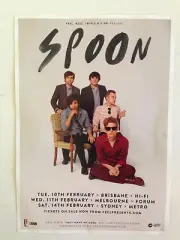 SPOON 2015 Australian Tour Poster A2 They Want My Soul Gimme Fiction ****NEW****