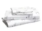 New Queen EDDIE BAUER 100% Cotton Percale Sheet Set Sea Planes Crisp Cool