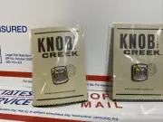 Knob Creek Whiskey glass Lapel Pin - Rare Collectible - BNIP - Set of 2 b2