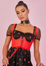[Sugar Thrillz] Burn My Beloved Underbust Corset Top