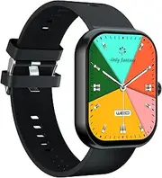 4UFit GL-8 Bluetooth Smart Watch Fitness Tracker with Heart Rate, Blood Oxygen Monitor, Sleep Monitor IP68 Waterproof 2.01-inch HD Color for Men Women Compatible iPhone & Android (Black)