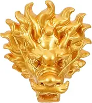 PAMINGONO Resin Dragon Head Fountain Garden Wall Feature Easy Install Large Size Outdoor Water Feature