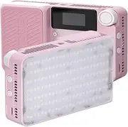 Amaran Ace 25x Camera Video Light,25W Bi-Color 2700-6500K Pocket Light Rechargeable 4,500mAh Battery with PD Fast Charging for TikTok, Creator, Outdoor Photography (Pink)