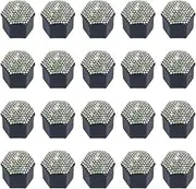 Tire Lug Nut Covers | Sparkling Bolt Cover Set of 20 - Anti-Scratch Removable Wheel Nut Decorative Cap for Car Exterior Dust-Proof Protection