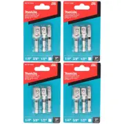 Makita E-01600 XPS 3 Piece Square 2in Impact Socket Adapter Sets (4- Pack)