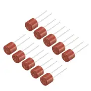 10Pcs DIP Mounted Miniature Cylinder Slow Blow Micro Fuse T2A 2A 250V Red