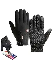 [Generic] Snow Gloves - Women Men Windproof Ski Snow Gloves - Winter Thermal Touchscreen Snow Gloves for Driving Hiking Snow Work Men & Women Outdoor Activities