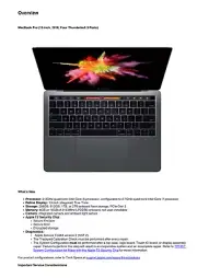 Apple MacBook Pro 13-inch 2018 Four Thunderbolt 3 Ports Guide Service Manual