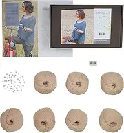 [DesignEtte] Kit, Butte Montmartre, L/XL, Pure Wool, Beige Includes Yarn Booklet Swarovski Beads Plus A Label Knitting Pattern Level 2 (Easy
