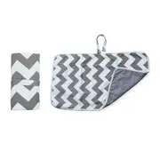 Portable Waterproof Reusable Baby Change Mat Nappy Diaper Wave Ash Pram Bag