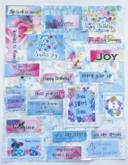 Junk Journal Scrapbook Papers & Quotes 35+ Items For Planners, Journals #K38