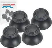4x Black Analog Thumb Stick Replacements, Compatible with Sony Playstation 5 (PS5) controllers