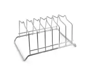 Stainless Steel Plate Holder For Kitchen 6 Sections