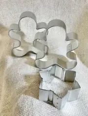 Brand new cookie cutter lot 13 gingerbread boys 16 snowflakes winter holiday