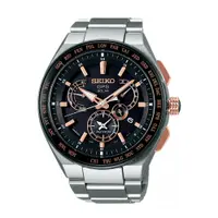 在飛比找PChome24h購物優惠-SEIKO ASTRON 雙時區GPS衛星定位太陽能腕錶/8