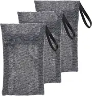 3 Pcs Exfoliating Soap Saver Mesh Bag Soap Pouch for Shower Bathroom Travel