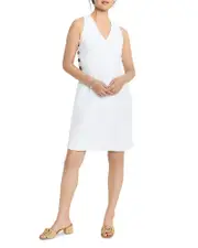 Nic+Zoe Textured Button Dress