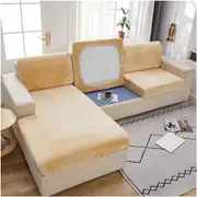 Sofa Cover Stretch Velvet Sofa Protector Covers Couch Covers Sofa Slipcovers Furniture Protector -Yellow